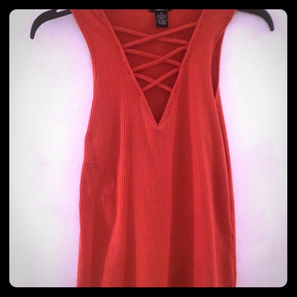 Rue 21 Orange Blouse - Picture 2 of 3